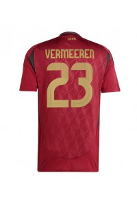 België Arthur Vermeeren #23 Voetbaltruitje Thuis tenue EK 2024 Korte Mouw